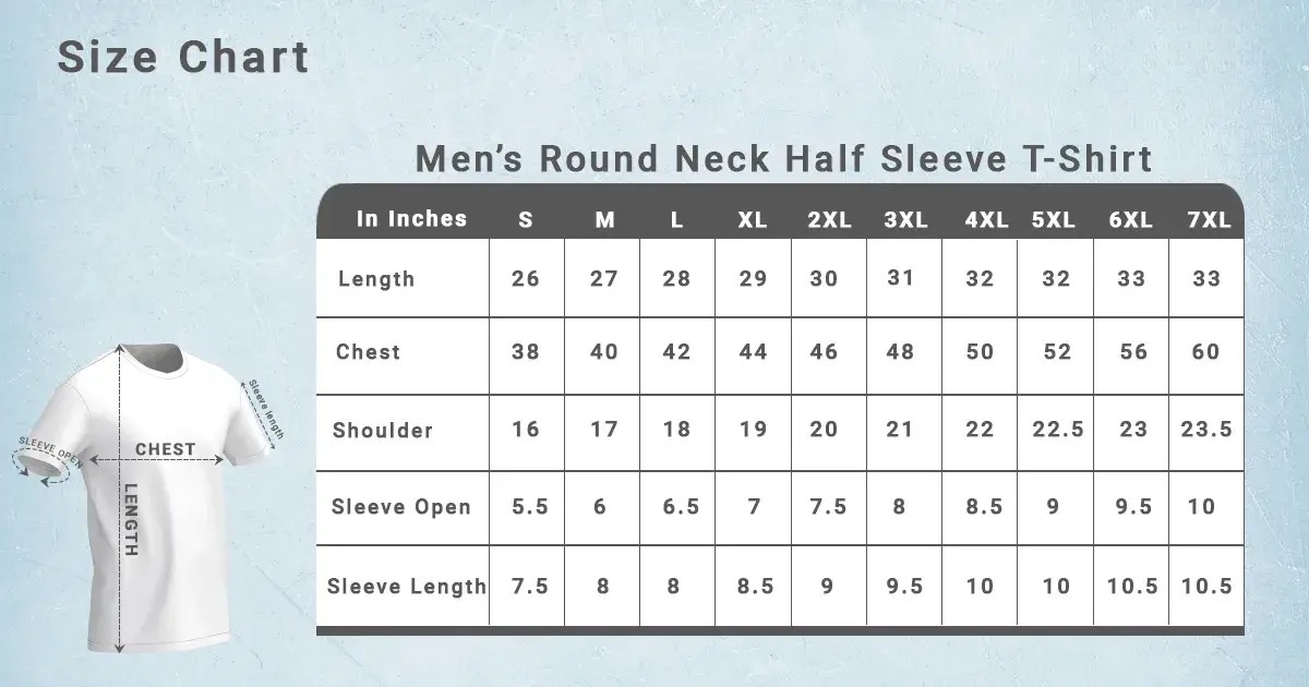 Men Size Chart