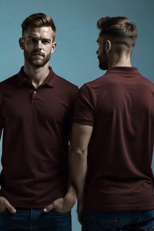 MAROON CLASSIC POLO T-SHIRT
