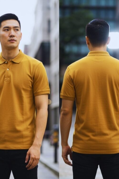 CLASSIC MUSTARD YELLOW POLO T-SHIRT