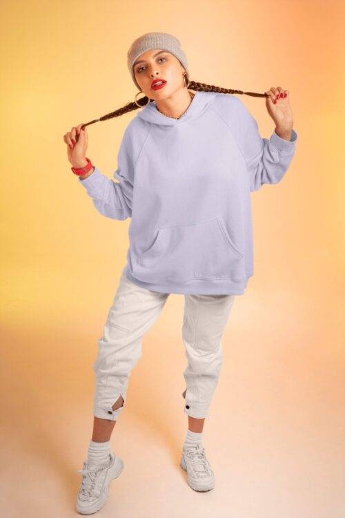 Soft Lavender Oversize Hoodie