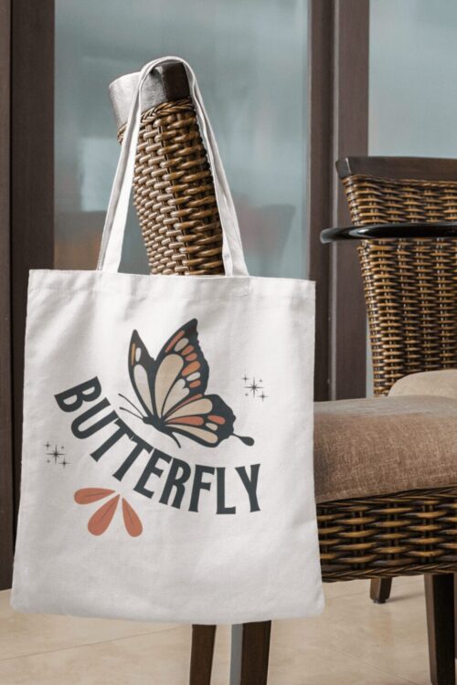 Aesthetic Butterfly Tote Bag